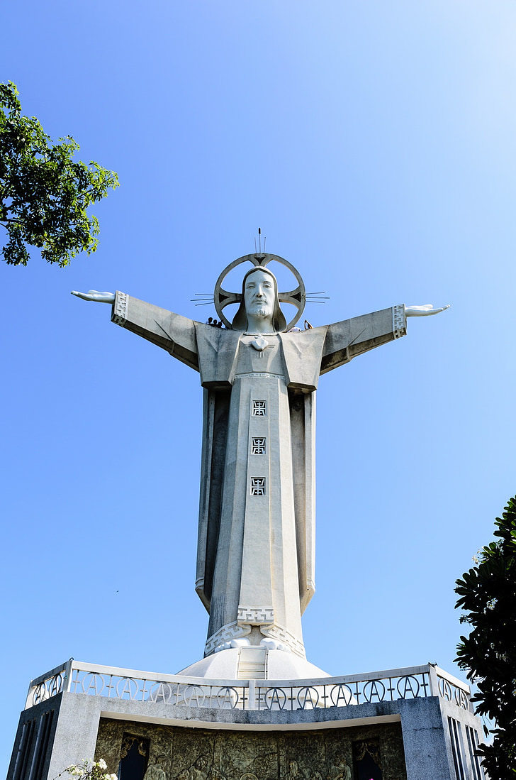 Jésus, Christ, Vung tau, statue de, catholique, religieux, Tourisme