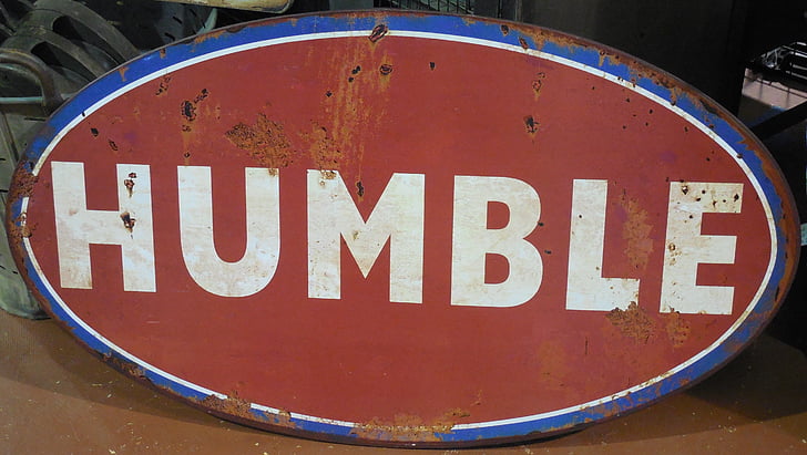 humble, sign, signage, metal, word, letters, alphabet