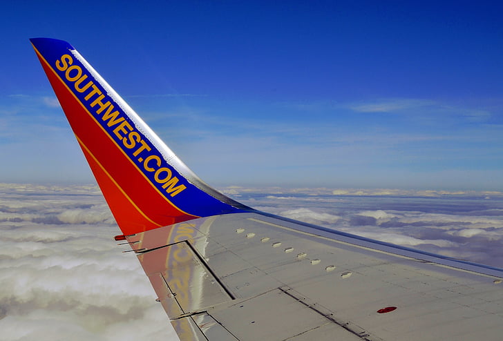 Southwest, letalska družba, prevoz, letala, let, komercialne, letalo