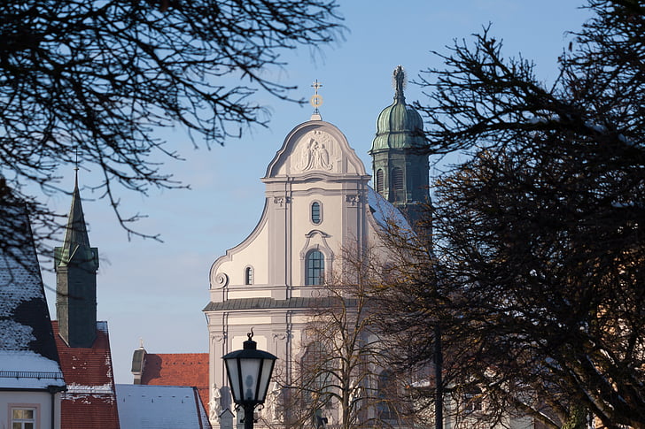 bažnyčia, varpinė, Krikščionybė, Architektūra, bokštas, pastatas, Bavarija