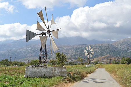Mills, Plateau, Lasithi, Kreta, ø