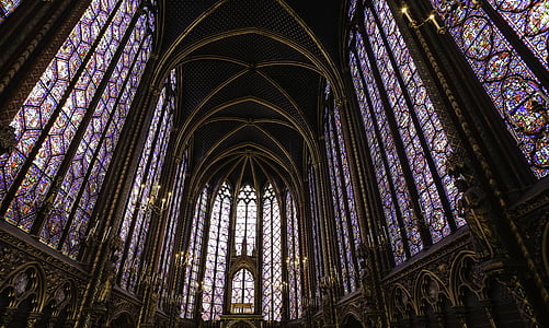 Sainte-chapelle, Paris, arkitektur, Frankrike, Chapelle, reise, gotisk