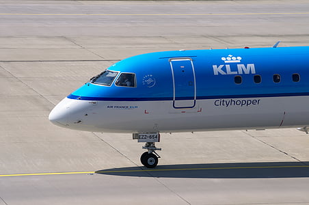 orlaivių, Embraer 190, KLM, oro uostas, Ciurichas, ZRH, zurich oro uostas