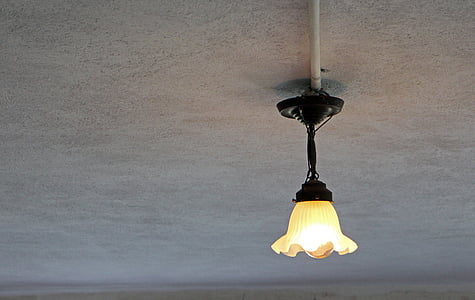 Lampada da soffitto, Lampada, illuminazione, Lampada da soffitto, vecchio, nostalgia, oggetto d'antiquariato