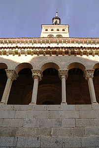templom, san martín-templom, Segovia, Spanyolország, emlékmű, építészet, építési