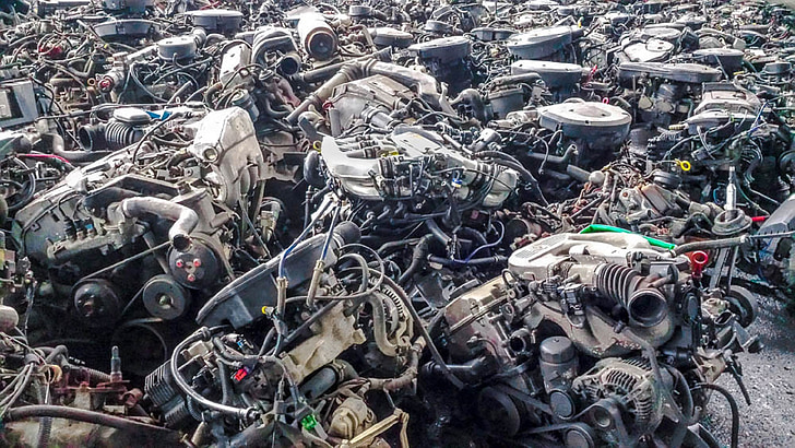 motors, scrap, machines, junkyard