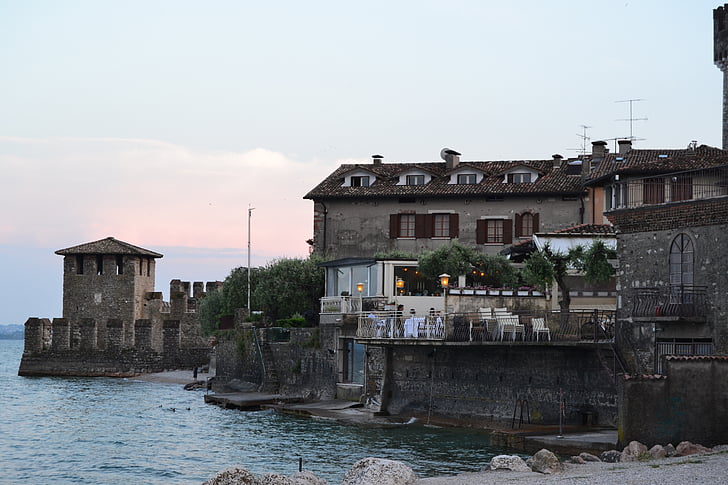 Italija, Garda, odmor, jezero, zgrada, banke