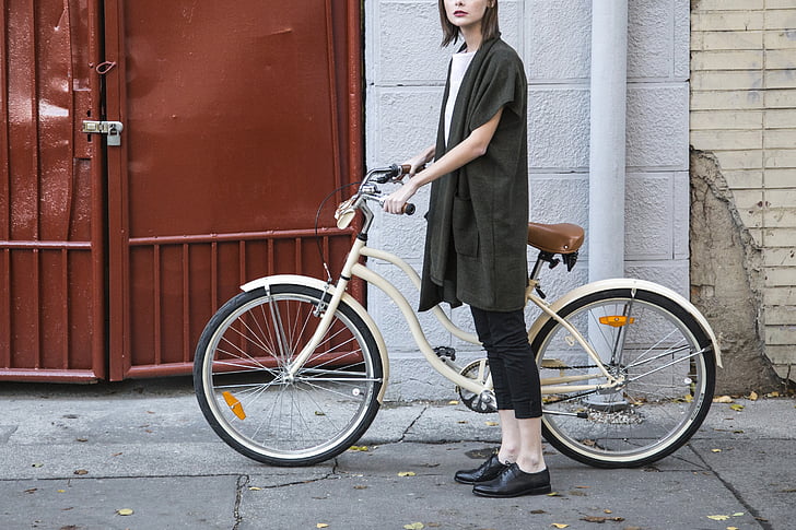 женщина, велосипедов, моды, мода модель, велосипед, cyle, Велоспорт