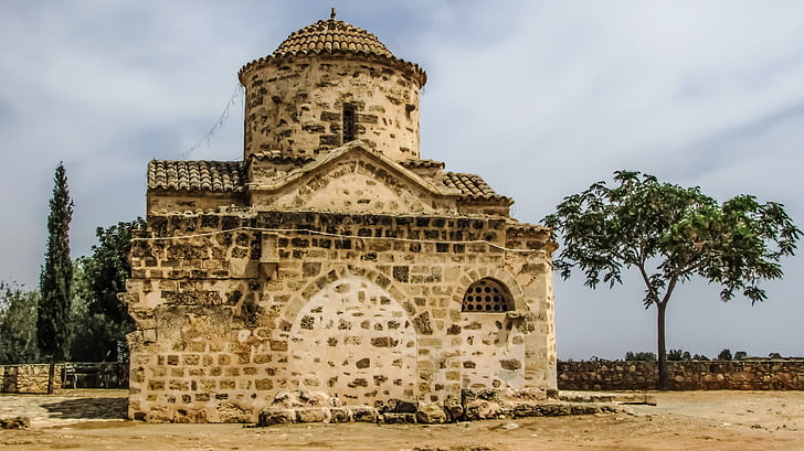 Xipre, vrysoules, Ayios georgios acheritou, l'església, ortodoxa