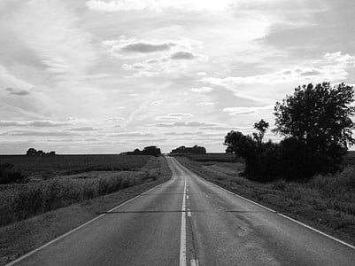 carretera, cel, natura, paisatge, viatges, escena rural, no hi ha persones