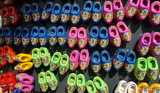wooden shoes, holland, souvenir, tradition, traditionally, shoes, colorful