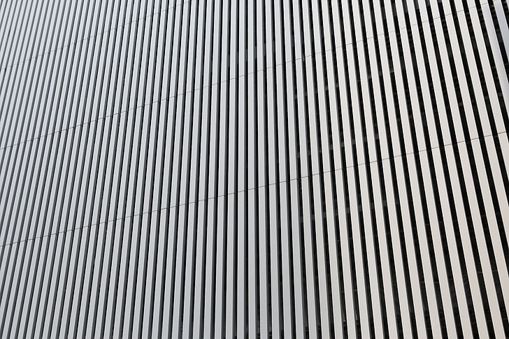 arquitectura, blanco y negro, diseño, líneas de, patrón de, Repitition, vertical