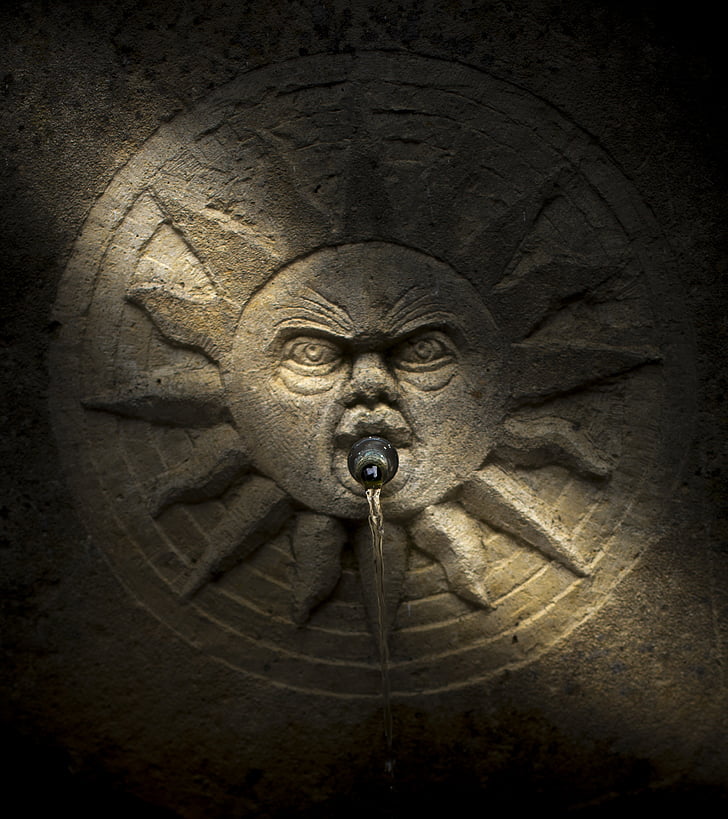 Quelle, Cano, Wasser, Sonne, Jet, Denkmal, Spanien