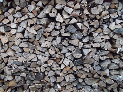 wood, logs, cup, heating, wood pile, slaughter