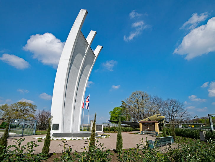 Frankfurt, Hesse, Németország, Air bridge memorial, emlékmű, Air bridge, Berlin