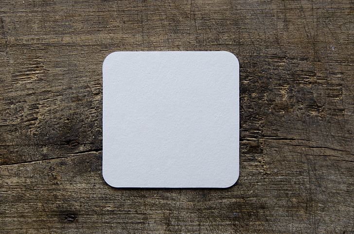 beer coasters, blank, drink, table, paper, pulpboard, rounded