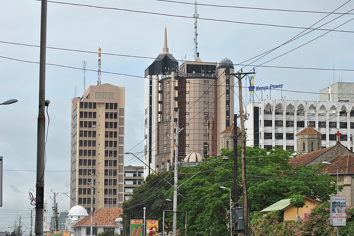 Keňa, Afrika, budova, Architektura, město, Centrum města, městský