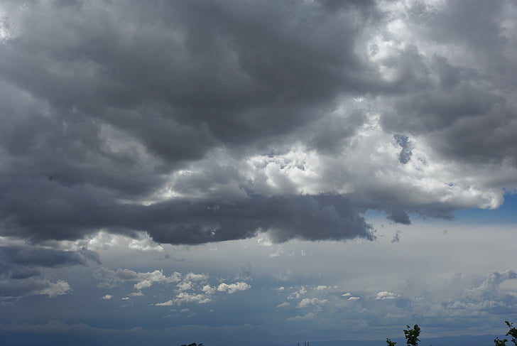 Storm, Onweer, wolken, regen, natuur, weer, Cloud - sky