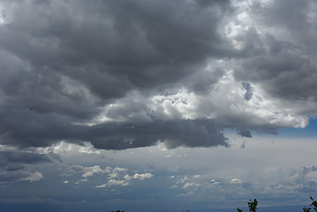 tempesta, Parcialment ennuvolat, núvols, pluja, natura, temps, núvol - cel