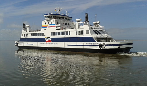 ferry, north sea, regular services, nautical Vessel, transportation, sea, travel