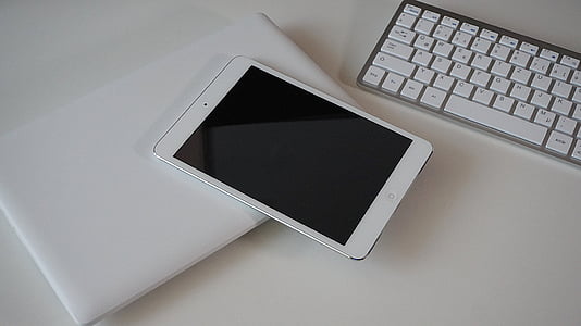Tablette, Notebook, Tastatur, Büroarbeit, Home-office, Internet