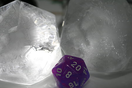 gaming, ice, dice, game, playing, luck, cube