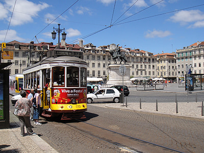 Lisbonne, tram, Portugal