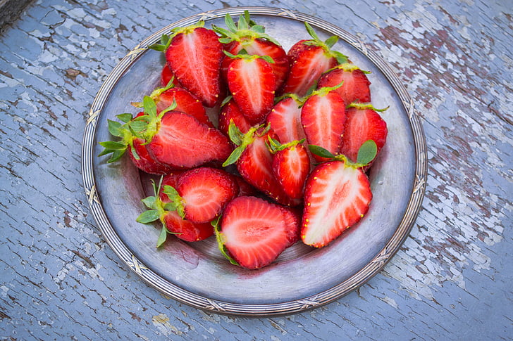 maasikas, puu, kullatud, Õues, punane, maitsev, taimetoitlane