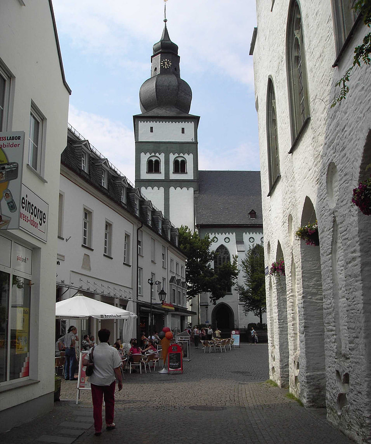 Miestas, bažnyčia, pastatas, namai, Stadtmitte, Architektūra, gatvė