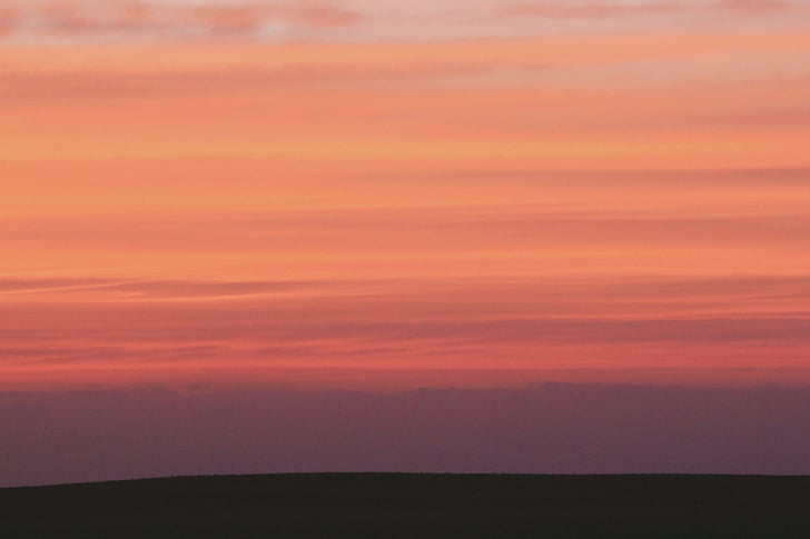 tmavý, Dawn, soumraku, večer, krajina, světlo, Příroda