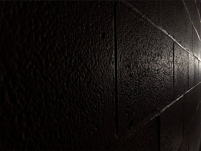 Черно, бетон, настилка, стена, тъмно, нощ, текстурирани