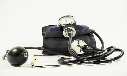 krvni tlak, manometar, medicinski, test, mjerač, oprema, medicinski alat