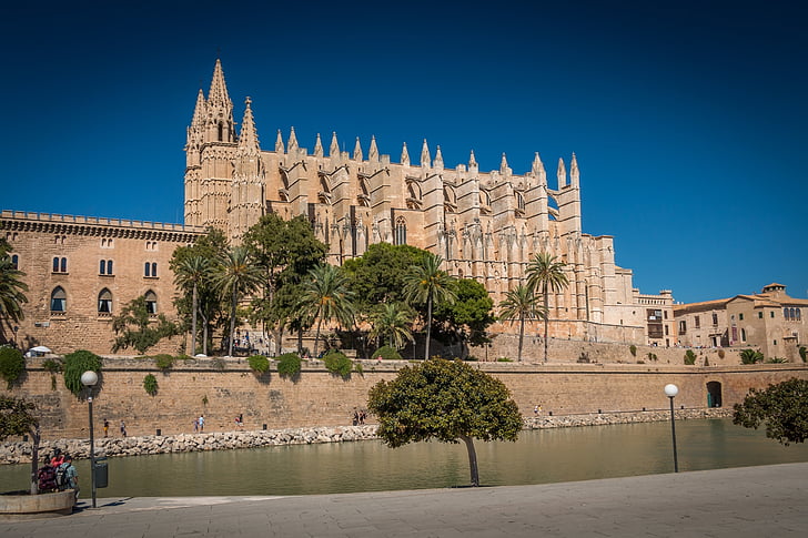 Palma, Majorka, katedrala, Palma de Mallorca, malorská katedrala, tempelj, cerkev