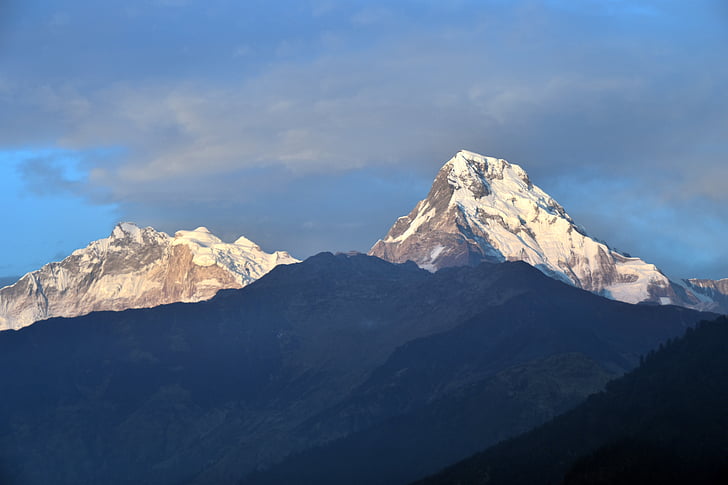 Hill, Gunung, Annapurna, alam, pemandangan, Kolam, perjalanan