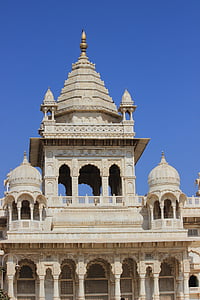 tempelet, monument, Rajasthan, marmor, hvit, India, reise