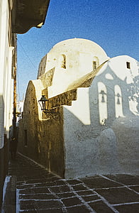 greece, ios, greek island, chapel, church, morning sun, somaia