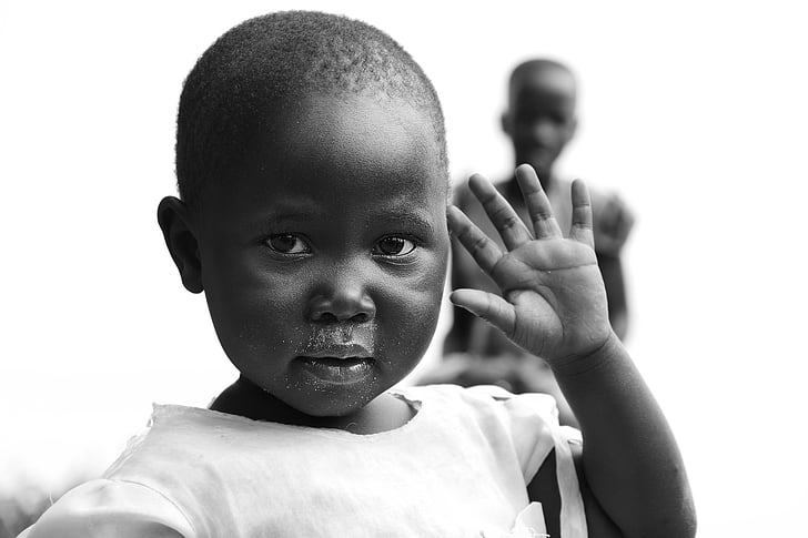 nens d'uganda, Uganda, mbale, nens, nen, poble, Àfrica