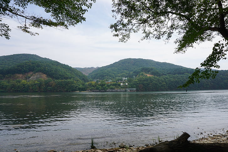Chuncheon, Gangwon, rivière, Lac, nature, Forest, Yangpyeong