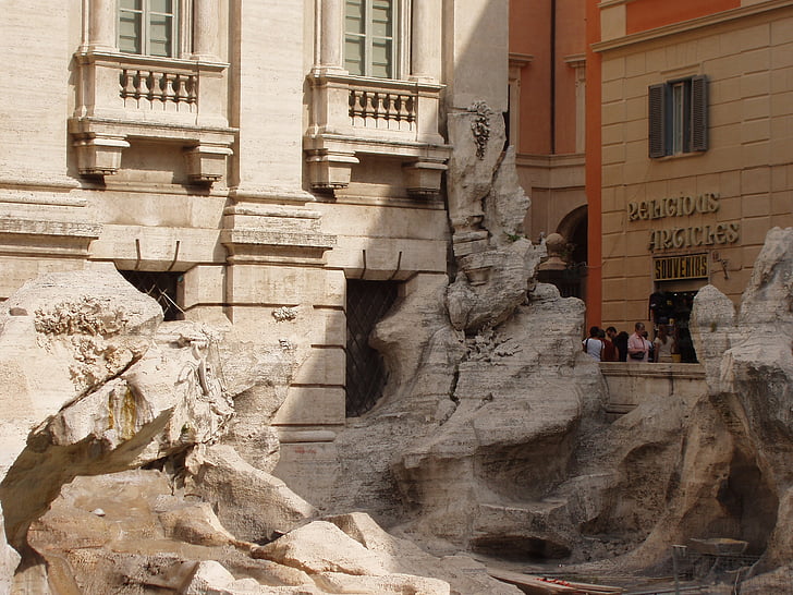 Róma, Olaszország, Családi házak, építészet, szobrászat, szobor, Rome - Italy