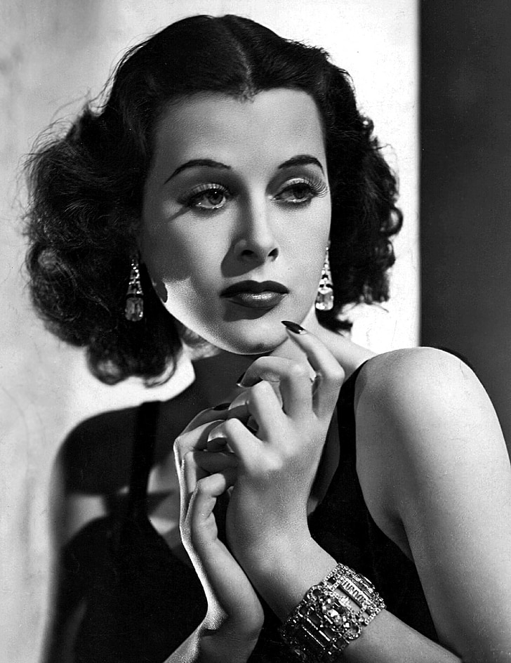 Hedy lamarr, actrice, Vintage, films, films cinématographiques, monochrome, noir et blanc