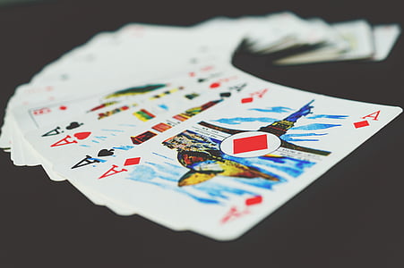 Ace, kartu, kesempatan, perjudian, keberuntungan, trik sulap, bermain kartu