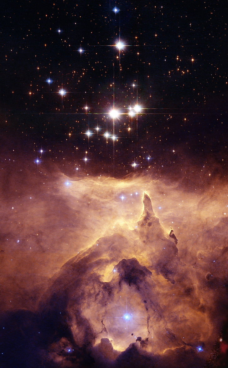 Омар мъглявина, NGC 6357, дифузна мъглявина, пространство, Космос, Вселена, небесни