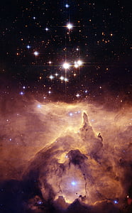 Omaras ūkas, NGC 6357, difuzinis ūkas, vietos, Kosmosas, Visata, dangaus