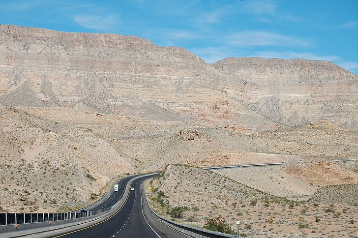 Utah, dálnice, cesta, Spojené státy americké, malebný, poušť, dlažba
