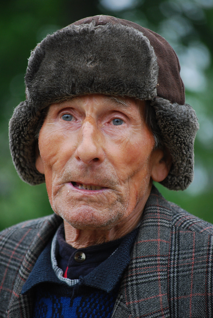 man, old age, portrait