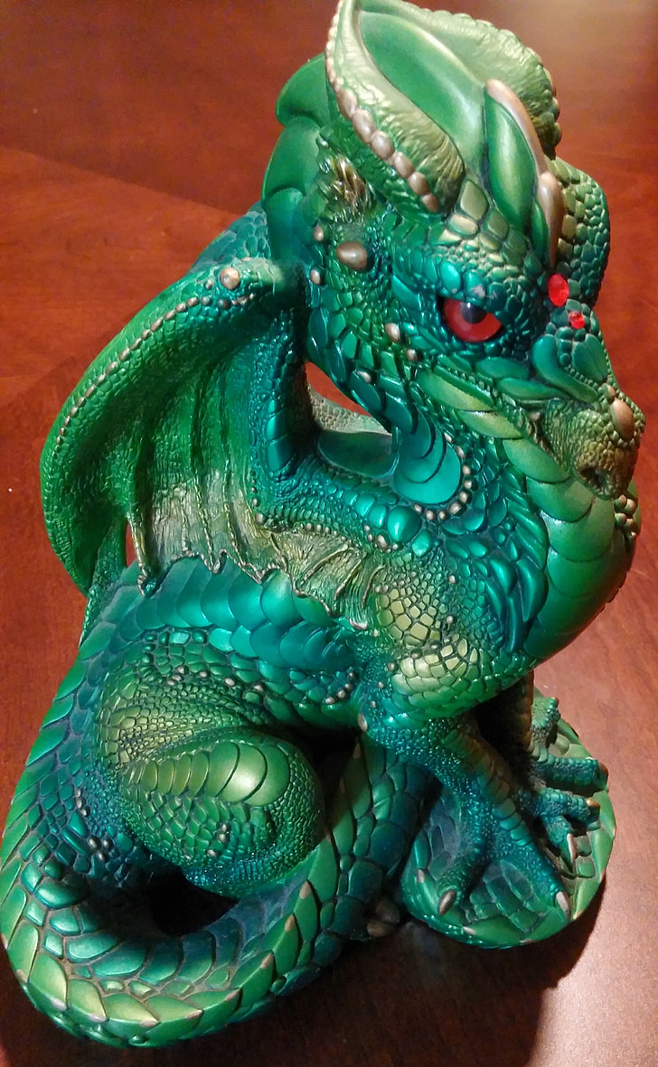 Dragón, dragón verde, mítico, criatura mítica, Chino, reptil, verde