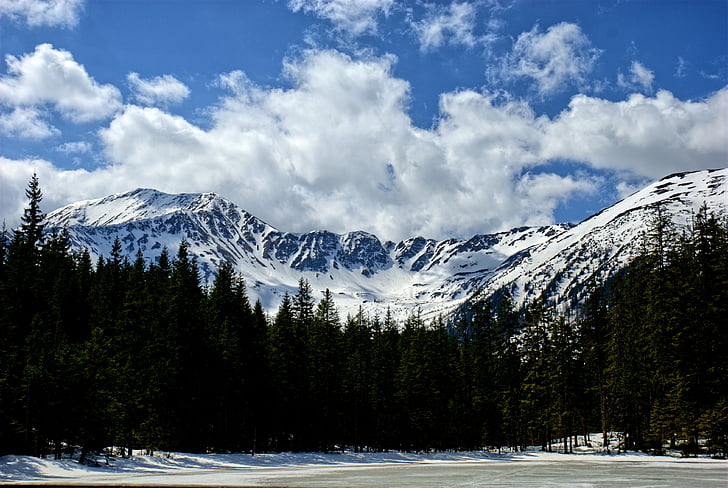 Tatry, Lembah Kościeliska, musim dingin, musim semi, Pariwisata, Barat tatras, pemandangan