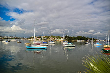 Musselburgh, Sydney, Australia, barci, portul, iahturi, barca de navigatie