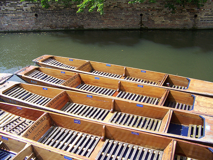 river, boats, punts, water, travel, summer, cruise