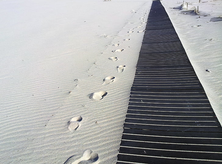 следы, песок, путь, следы на песке, Природа, на открытом воздухе